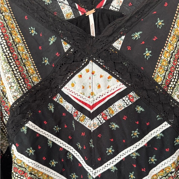 Free People Prairie Days Printed Lace-Trim Size‎ M - Picture 2 of 6